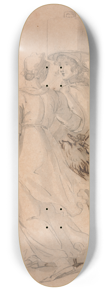 Moses Haughton Jr. - A Young Country Couple 8.25 inch art skate deck