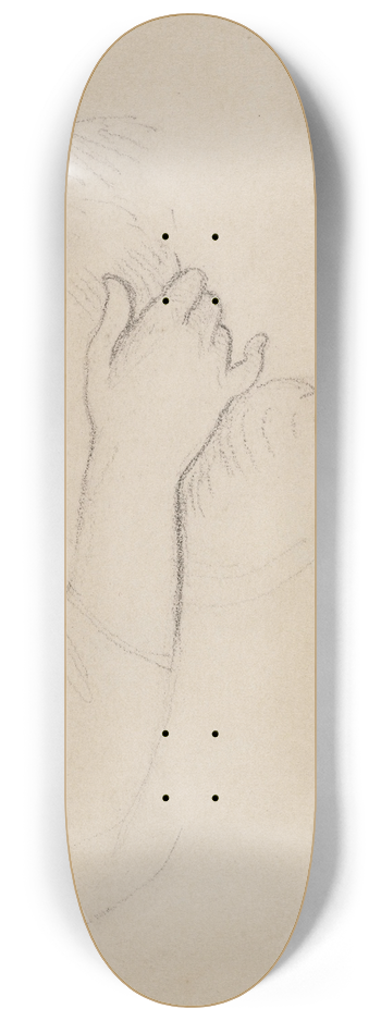 Narcisse-Virgile Diaz de La Pea - Deux mains 8.25 inch art skate deck