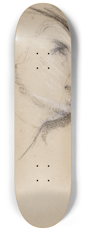 Narcisse-Virgile Diaz de La Pea - Etude de tte de femme 8.25 inch art skate deck