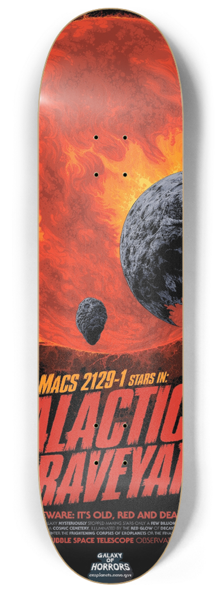 NASA - Galactic Graveyard 8.25 inch art skate deck