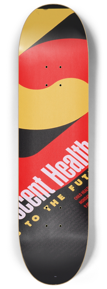 National Institutes of Health - Adolescent health; links to the future 8.25 inch art skate deck