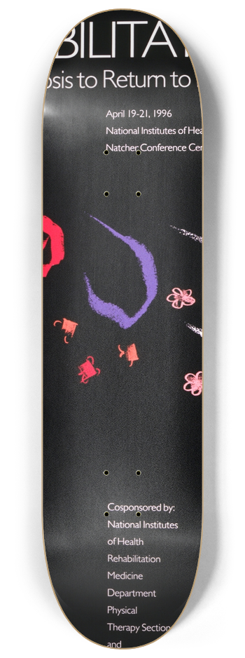 National Institutes of Health - Cancer rehabilitation 8.25 inch art skate deck