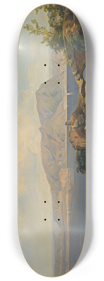 Anton Hansch - Blick Auf Den Gardasee (Lake Garda) 8.25 inch art skate deck