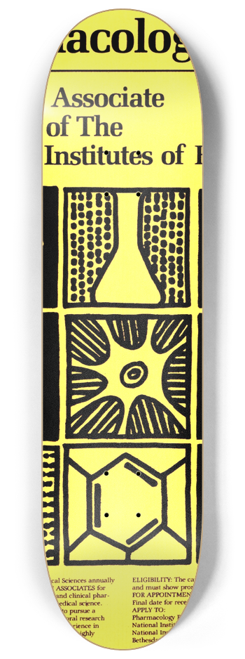National Institutes of Health - Pharmacology; Research Associate Program of the National Institutes of Health 8.25 inch art skate deck