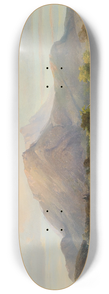 Anton Hansch - Landscape With Walkers 8.25 inch art skate deck