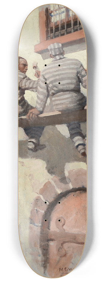 N. C. Wyeth - He Talked with His Eyes 8.25 inch art skate deck