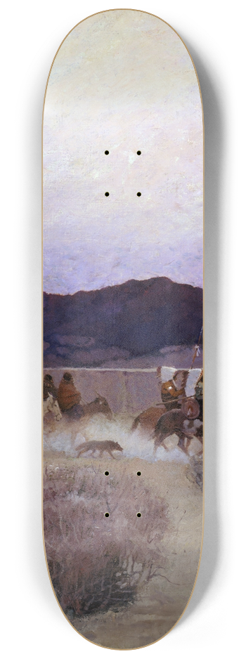 N. C. Wyeth - Moving Camp 8.25 inch art skate deck
