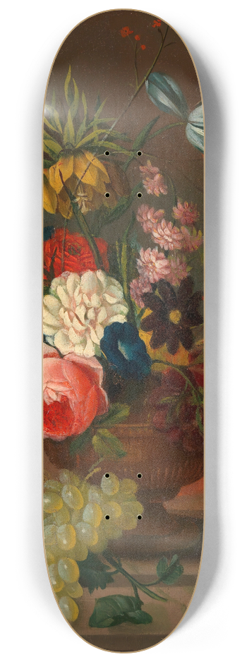 Anton Hartinger - Blumenstillleben mit Obst 8.25 inch art skate deck