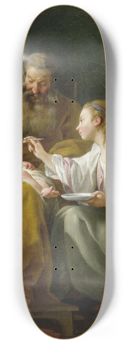 Nel Hall - The Holy Family 8.25 inch art skate deck