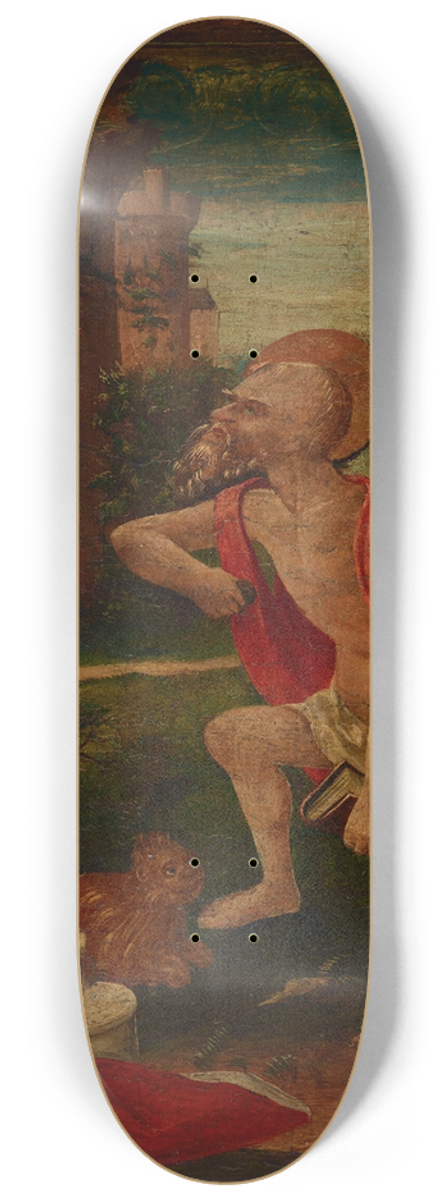 Netherlandish School - The Penitent Saint Jerome 8.25 inch art skate deck