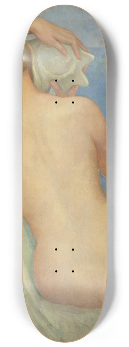 ngel Zrraga - Desnudo de espalda con caracol 8.25 inch art skate deck