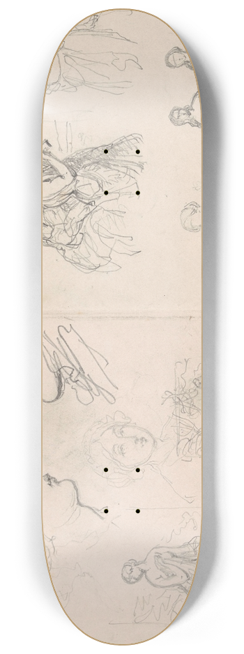 Nicaise De Keyser - Attitudes and Heads 8.25 inch art skate deck