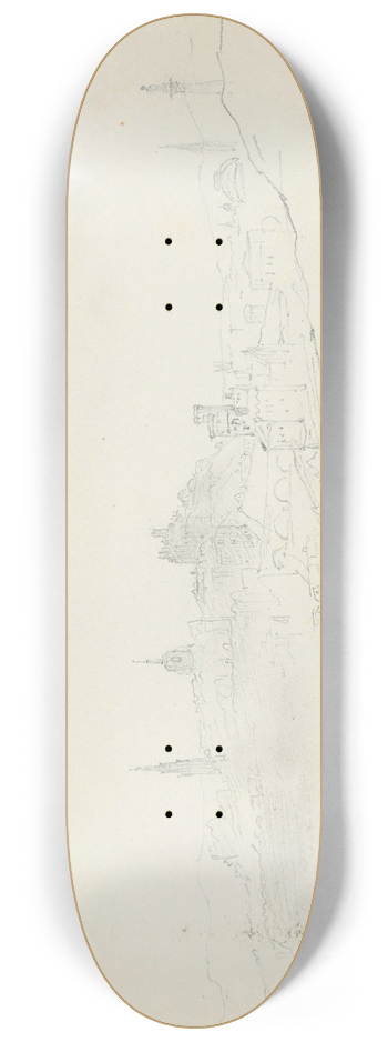 Nicaise De Keyser - Edinburgh Seen from Calton Hill 8.25 inch art skate deck