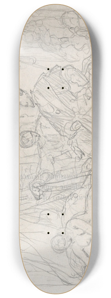 Nicaise De Keyser - Francis I of France Visiting Benvenuto Cellinis Studio 8.25 inch art skate deck