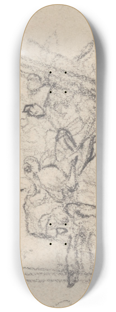 Nicaise De Keyser - Francis I of France Visiting Benvenuto Cellinis Studio 8.25 inch art skate deck