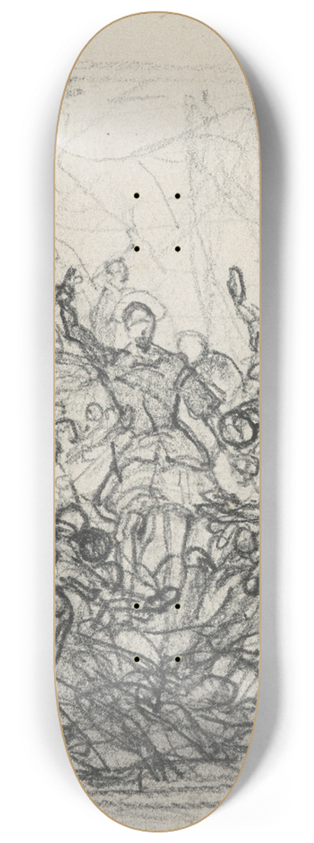 Nicaise De Keyser - Historical Scene 8.25 inch art skate deck
