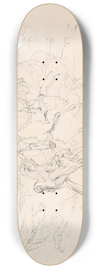 Nicaise De Keyser - Historical Scene with Robert Bruce 8.25 inch art skate deck