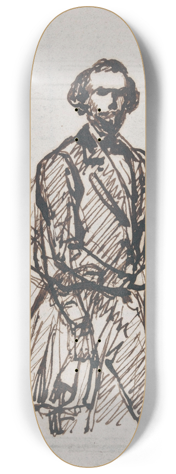 Nicaise De Keyser - Portrait of a Man 8.25 inch art skate deck