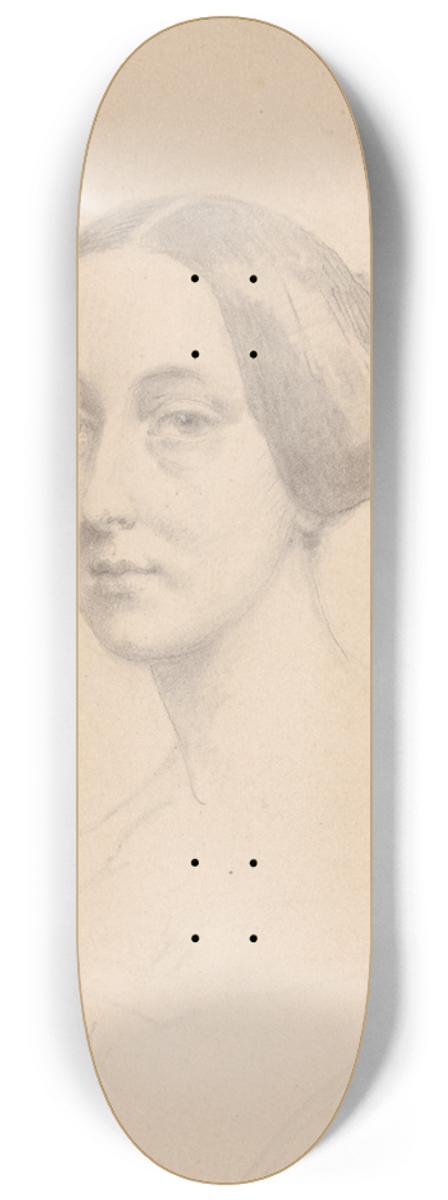 Nicaise De Keyser - Portrait of a Woman 8.25 inch art skate deck