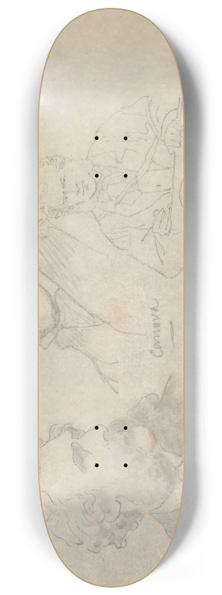 Nicaise De Keyser - The Artists Thomas Faed, Antonio Canova en Edwin Henry Landseer 8.25 inch art skate deck