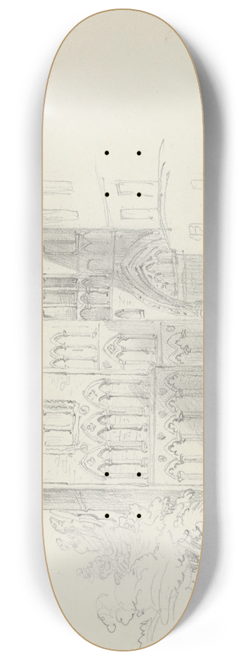 Nicaise De Keyser - The Chapel of Holyrood Palace 8.25 inch art skate deck