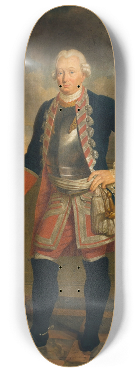Antoni Brodowski - Portrait of Micha Krasiski (17121784), marshal general of Bar Confederation 8.25 inch art skate deck