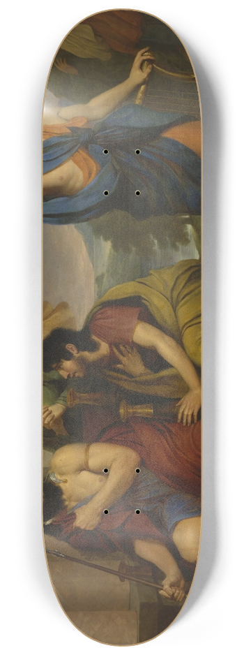 Antoni Brodowski - Sauls anger at David 8.25 inch art skate deck