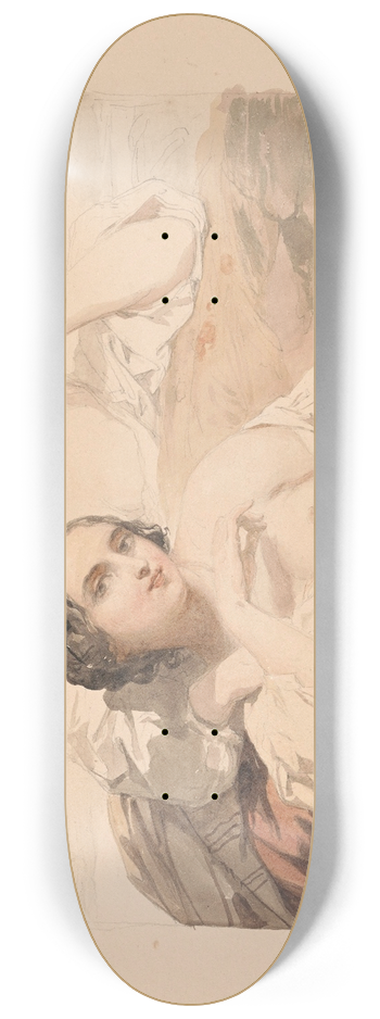 Nicaise De Keyser - The Gleaners 8.25 inch art skate deck