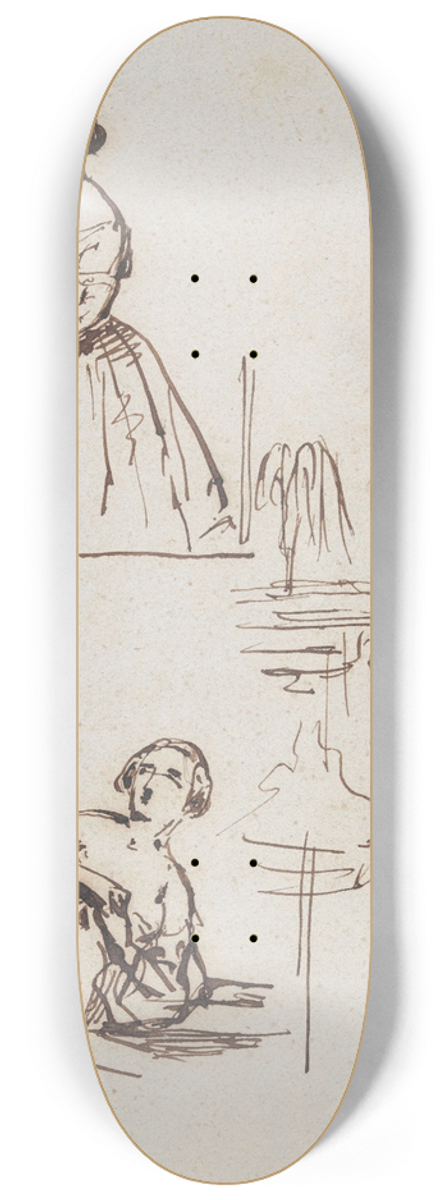 Nicaise De Keyser - Three Figures 8.25 inch art skate deck