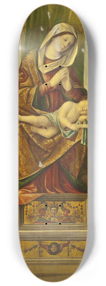 Niccolo Rondinelli - Madonna and Child with St Andrew and St Lawrence 8.25 inch art skate deck