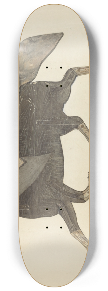 Nicholas Acampora - Horse Weather Vane 8.25 inch art skate deck