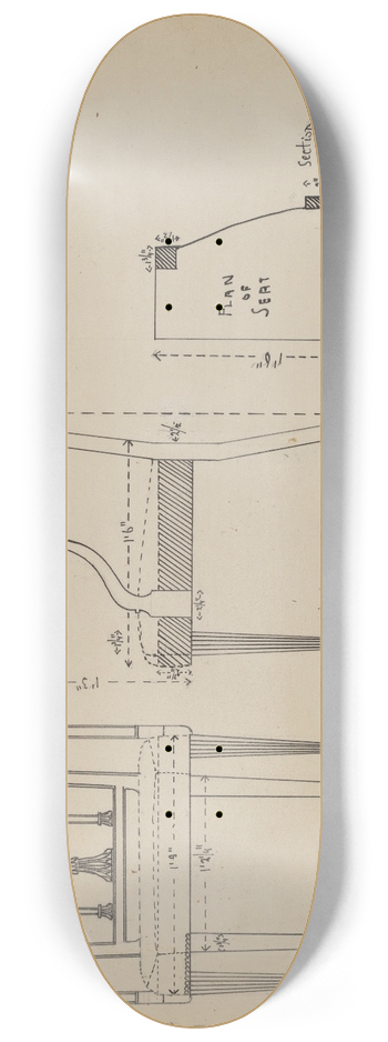 Nicholas Gorid - Armchair 8.25 inch art skate deck