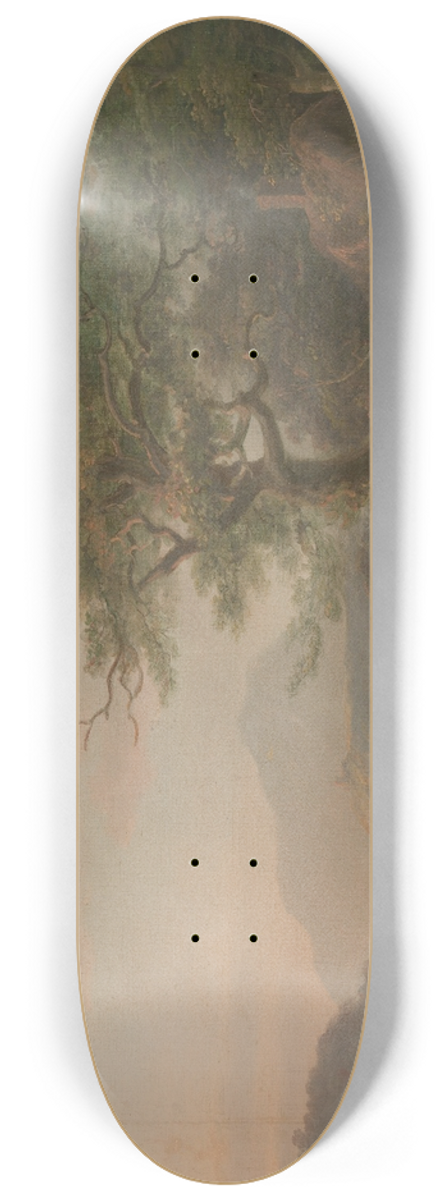 Nicholas Pocock - A Landscape with Figures 8.25 inch art skate deck