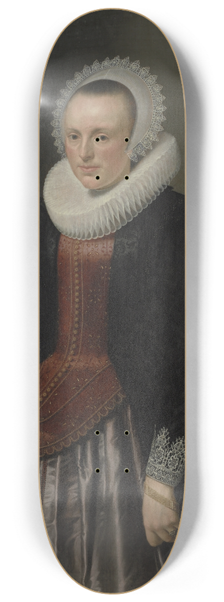 Nicolaes Eliasz. Pickenoy - Portrait of a Lady 8.25 inch art skate deck