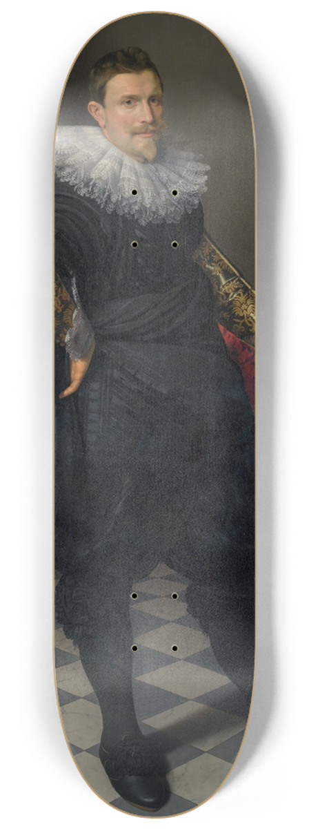 Nicolaes Eliasz. - Portrait of a man 8.25 inch art skate deck