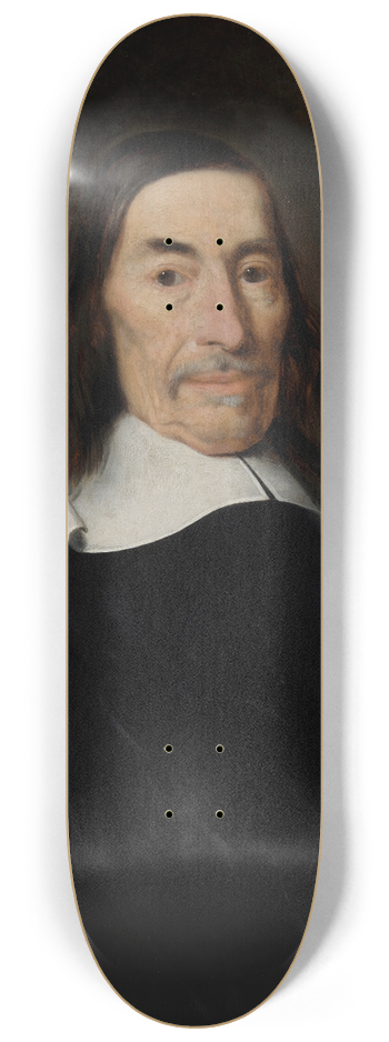 Nicolaes Maes - Portrait of Jacob de Witt (1589-1674) 8.25 inch art skate deck