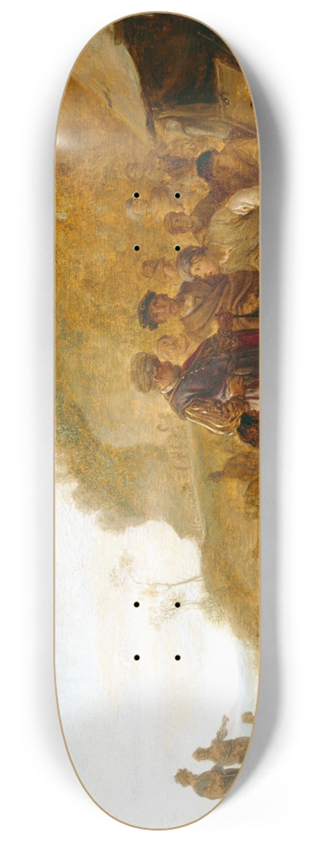 Nicolaes Moeyaert - Laban Searching For His Gods 8.25 inch art skate deck