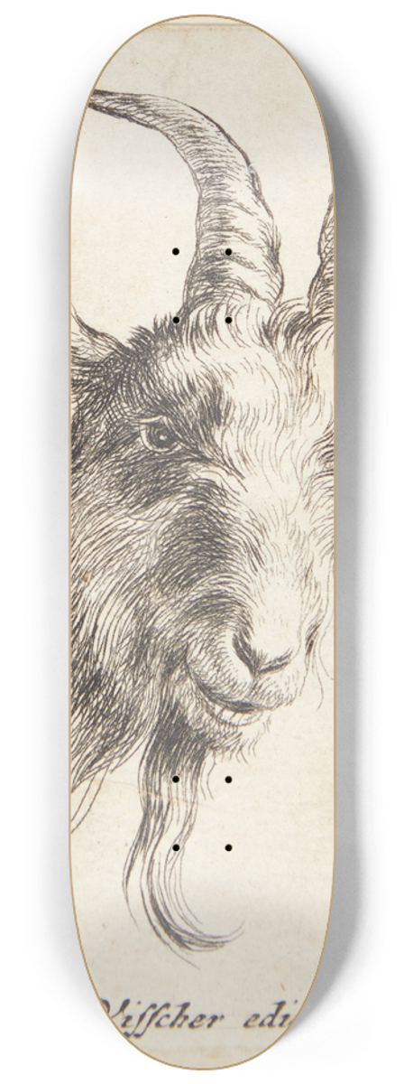 Nicolaes Pietersz. Berchem - Gedehoved vendt mod hjre 8.25 inch art skate deck