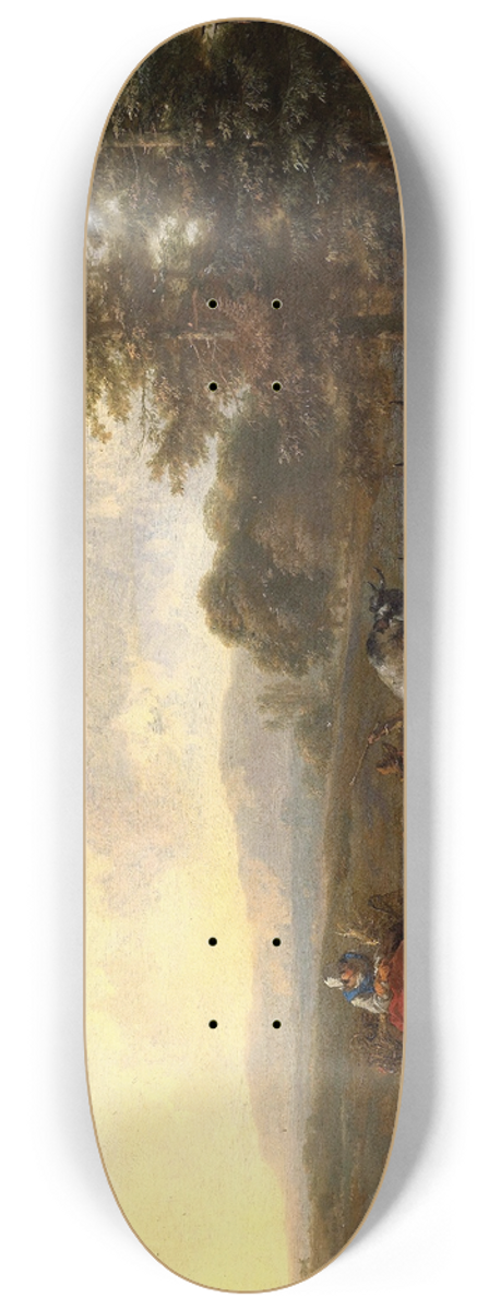 Nicolaes Pietersz. Berchem - The Cattle Herd 8.25 inch art skate deck