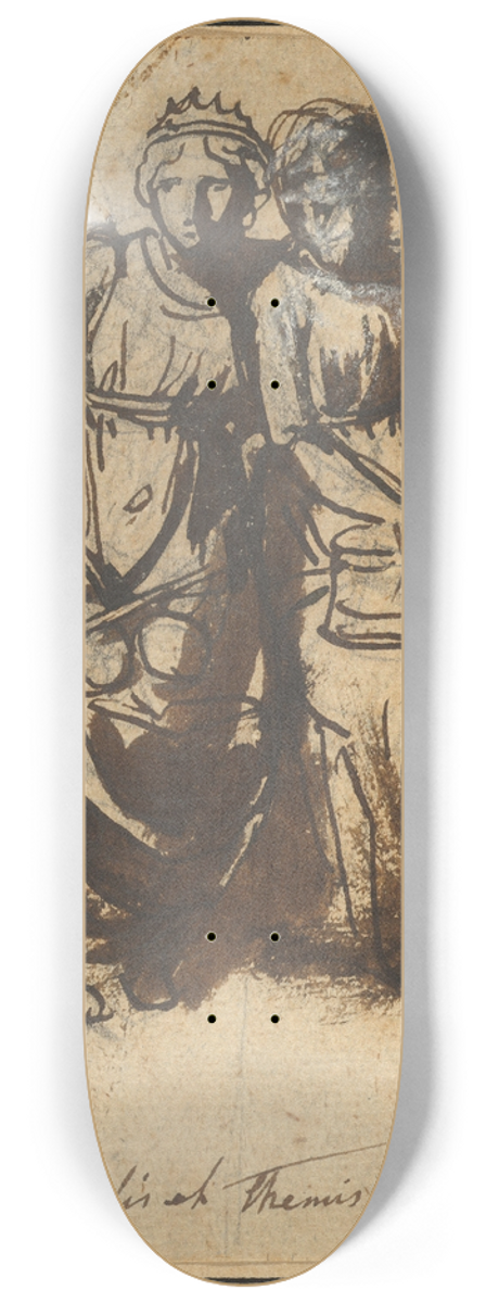 Nicolai Abildgaard - Nemesis and Themis 8.25 inch art skate deck