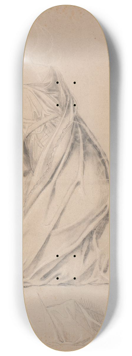 Nicolai Abildgaard - Studie til den knlende figur, der symboliserer Holsten p Christian I-billedet til Christiansborg 8.25 inch art skate deck