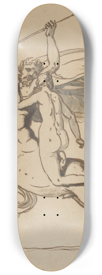 Nicolai Abildgaard - The Centaur Nessus Abducting Deianira 8.25 inch art skate deck