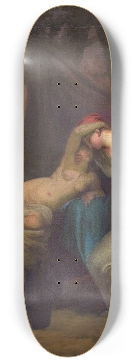 Nicolai Abildgaard - The Greek Poet Sappho and the Girl from Mytilene 8.25 inch art skate deck