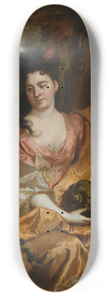 Nicolas de Largillire - Portrait Of A Lady asPomona, beside her Vertumnus 8.25 inch art skate deck
