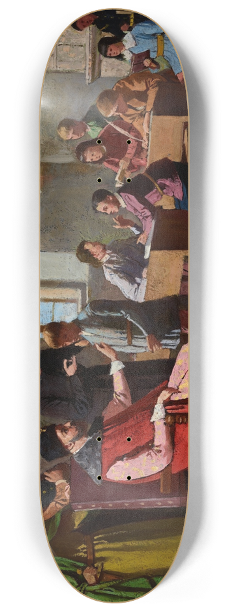 Antoni Gramatyka - Stefan Batory among Schoolboys 8.25 inch art skate deck