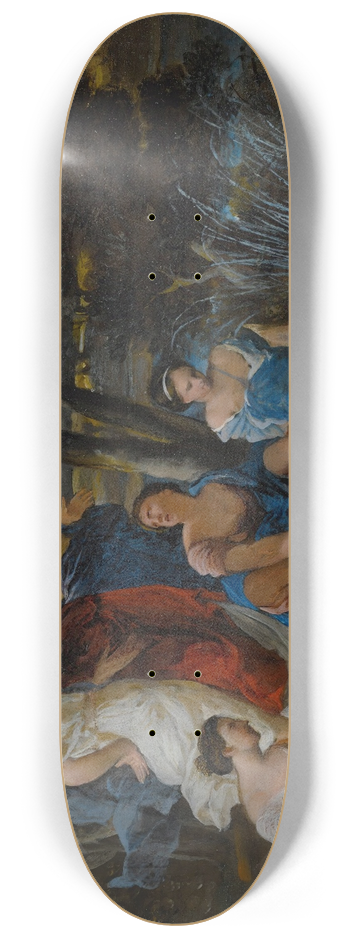 Nicolas-Pierre Loir - The Finding Of Moses 8.25 inch art skate deck