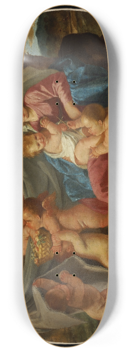 Nicolas Poussin - The Rest On The Flight Into Egypt 8.25 inch art skate deck