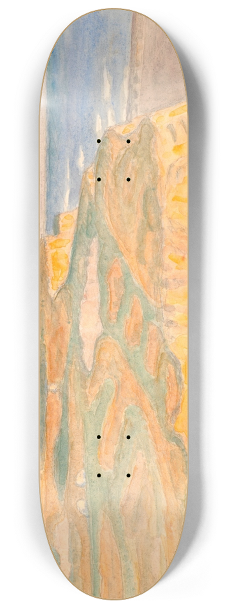 Niels Bjerre - Skrnterne og fyret ved Bovbjerg 8.25 inch art skate deck