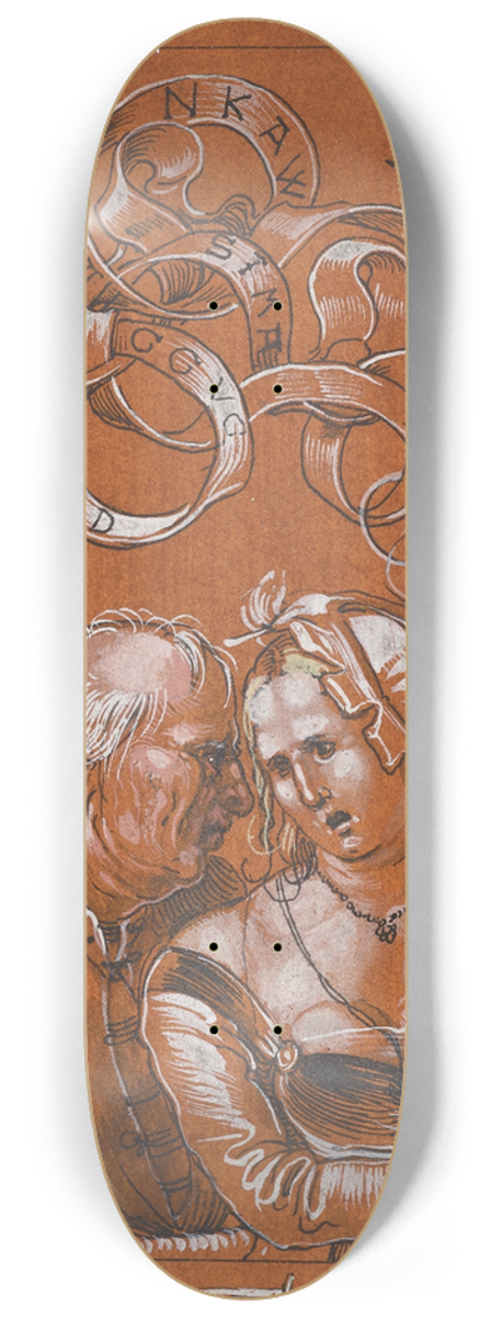 Niklaus Manuel - Der verweigerte Liebesantrag 8.25 inch art skate deck
