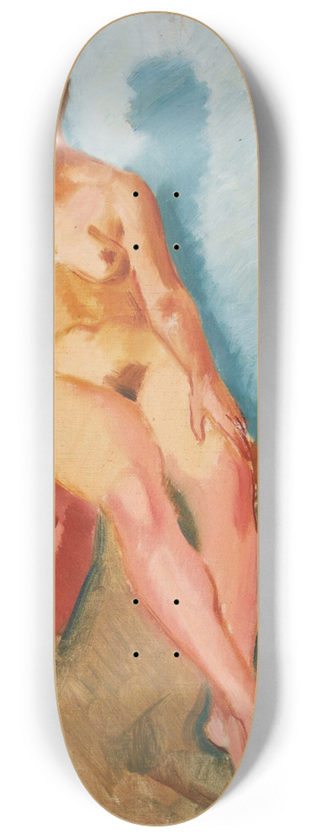 Nikolai Andreevich Tyrsa - Model On A Red Textile 8.25 inch art skate deck